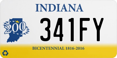 IN license plate 341FY