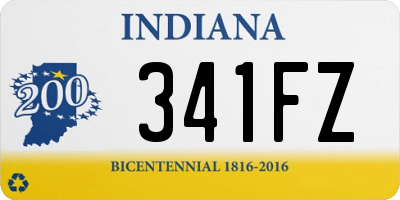 IN license plate 341FZ