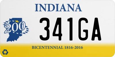 IN license plate 341GA