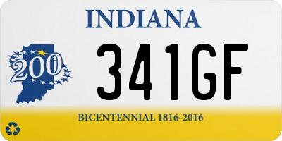 IN license plate 341GF