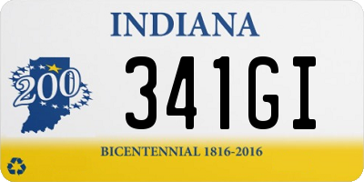 IN license plate 341GI