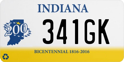 IN license plate 341GK