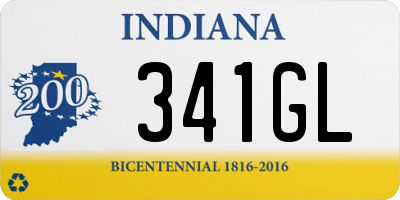 IN license plate 341GL