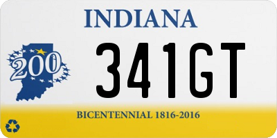 IN license plate 341GT