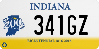 IN license plate 341GZ