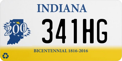 IN license plate 341HG
