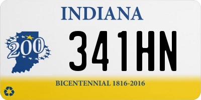 IN license plate 341HN