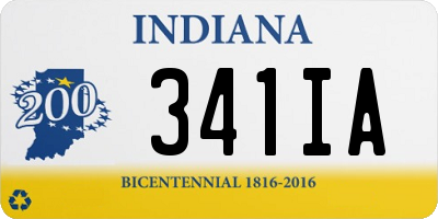 IN license plate 341IA