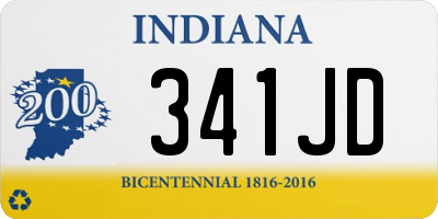 IN license plate 341JD