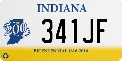 IN license plate 341JF