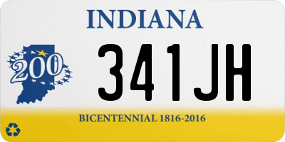 IN license plate 341JH