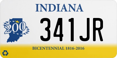 IN license plate 341JR