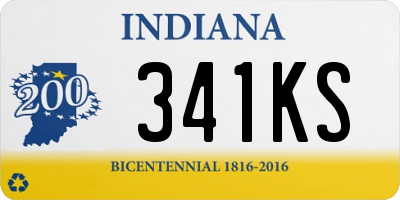 IN license plate 341KS