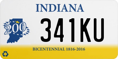 IN license plate 341KU