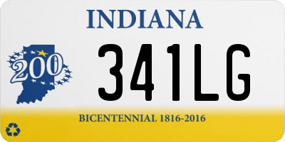 IN license plate 341LG