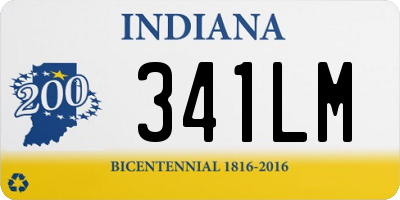 IN license plate 341LM