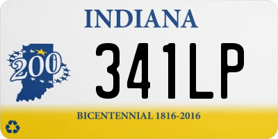 IN license plate 341LP