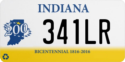 IN license plate 341LR