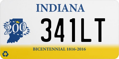 IN license plate 341LT