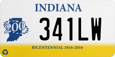 IN license plate 341LW