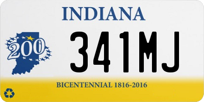 IN license plate 341MJ