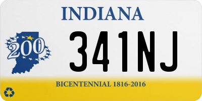 IN license plate 341NJ