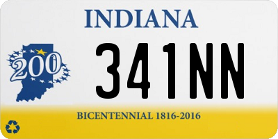 IN license plate 341NN