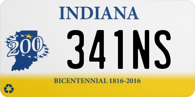 IN license plate 341NS