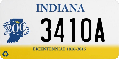 IN license plate 341OA