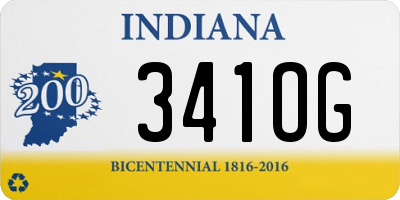 IN license plate 341OG