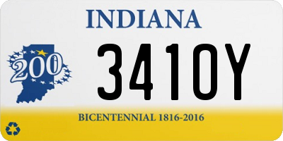 IN license plate 341OY