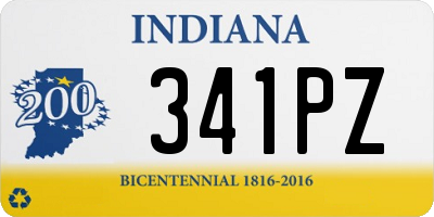 IN license plate 341PZ