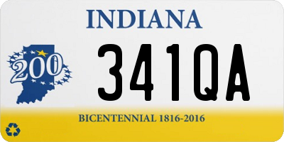 IN license plate 341QA