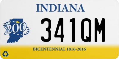 IN license plate 341QM