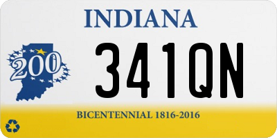 IN license plate 341QN