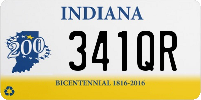 IN license plate 341QR