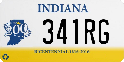 IN license plate 341RG