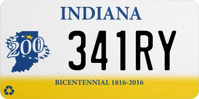 IN license plate 341RY