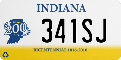 IN license plate 341SJ