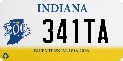 IN license plate 341TA