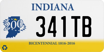 IN license plate 341TB