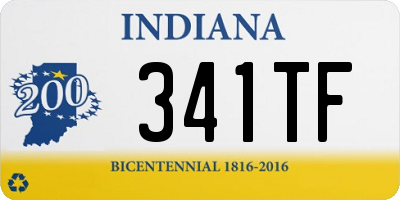 IN license plate 341TF