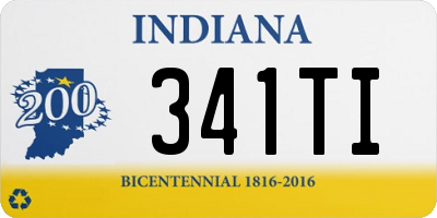 IN license plate 341TI