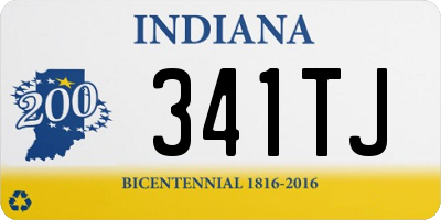 IN license plate 341TJ