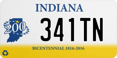 IN license plate 341TN