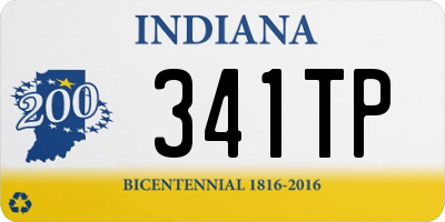 IN license plate 341TP