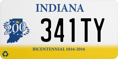 IN license plate 341TY