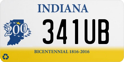 IN license plate 341UB