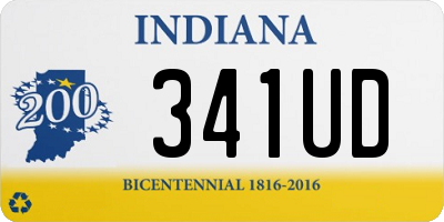 IN license plate 341UD