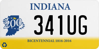 IN license plate 341UG